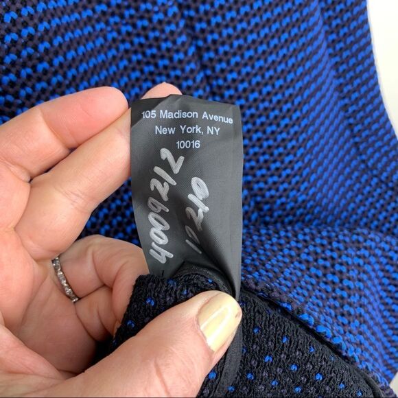 Derek Lam Mock Turtleneck Sweater Tank Blue/Black - Picture 13 of 14